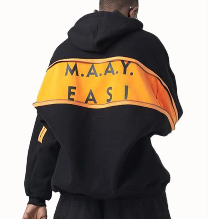 Premium Designer Men's Plus Size Hoodies with Custom Logo Heavyweight Autumn Streetwear Featuring Letter Pattern Hooded Collar