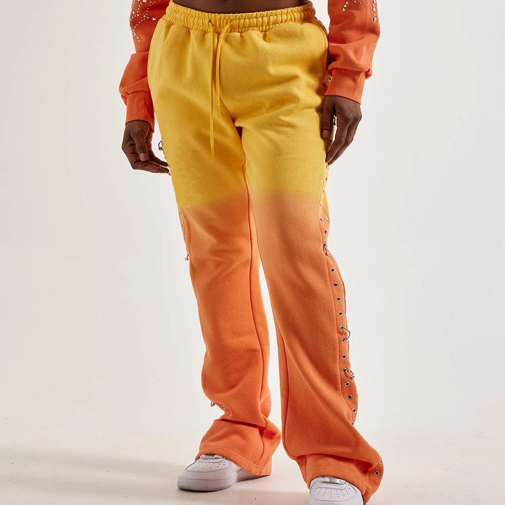 Custom Stacked Sweatpants Women Bootcut Sweatpants Ladies Sweat Pants High Quality