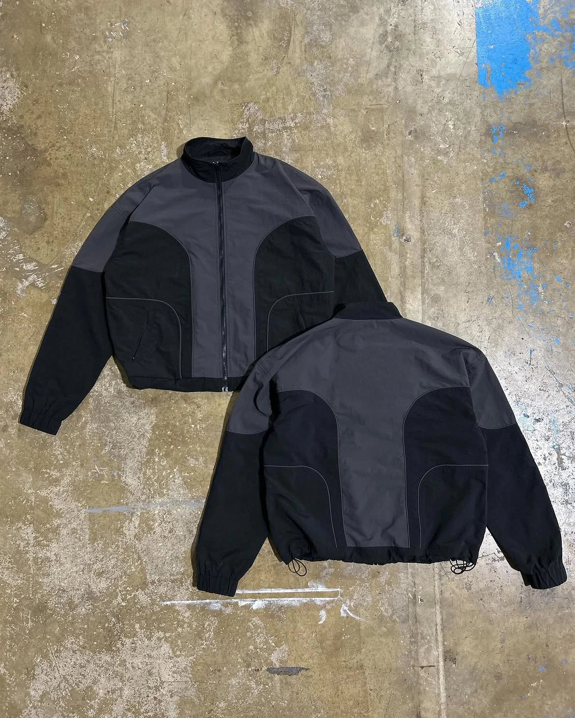 Custom Nylon Windbreaker Jacket Zip up Nylon Track Jacket for Men Lightweight Nylon Jacket