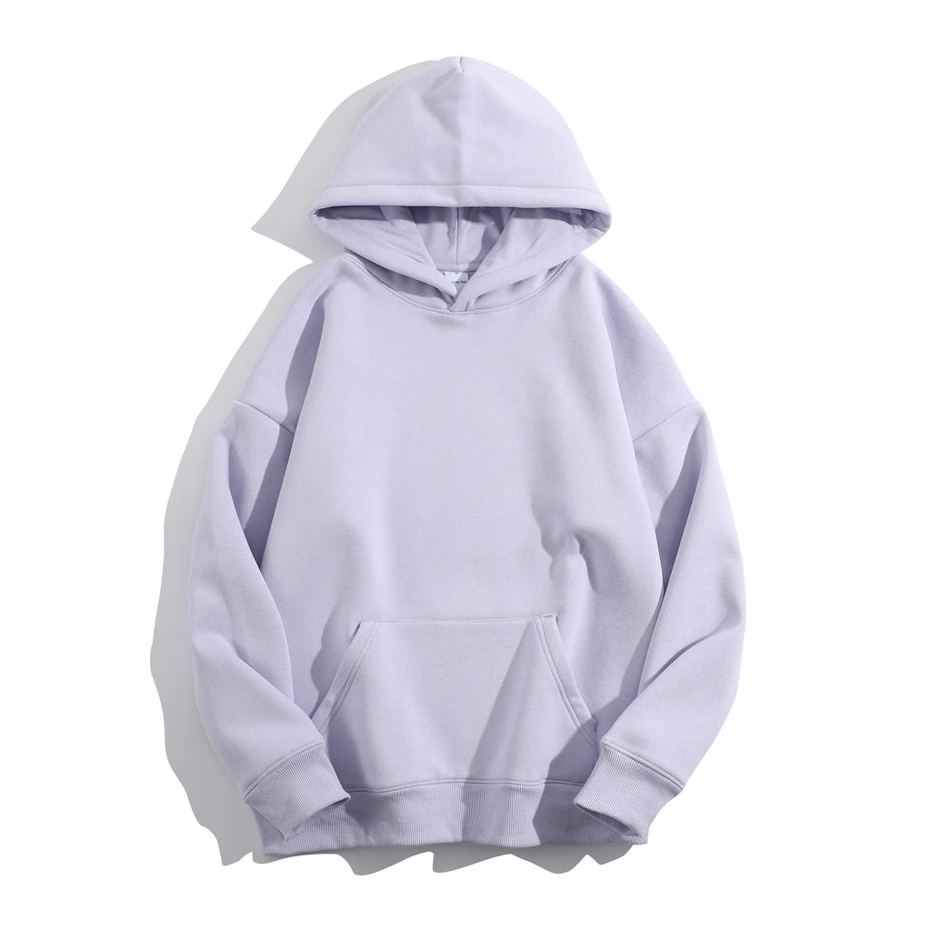 Winter 500 GSM Heavyweight Fleece 100% Cotton Oversized Unisex Embroidered Stonewashed Custom Print Logo Puff Printing Pullover