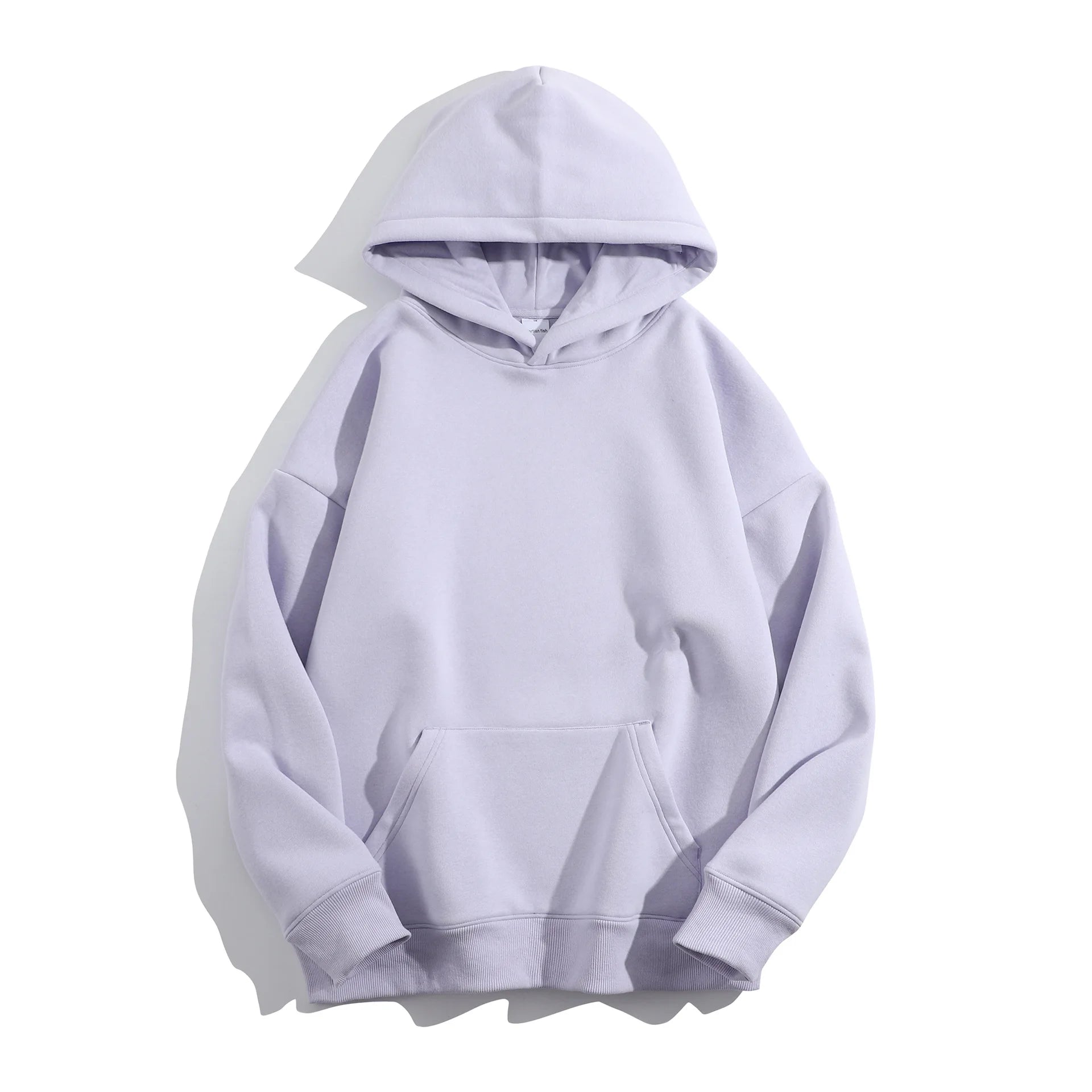 Winter 500 GSM Heavyweight Fleece 100% Cotton Oversized Unisex Embroidered Stonewashed Custom Print Logo Puff Printing Pullover
