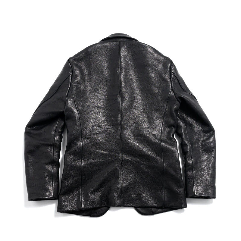 Custom Men's Leather Jacket for Men Formal blazer Jackets Business PU Leather blazer Jackets