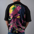 Custom Tee Shirt  200 Gsm Black Screen Print Tshirt for Men 3D Puff Printing t Shirt