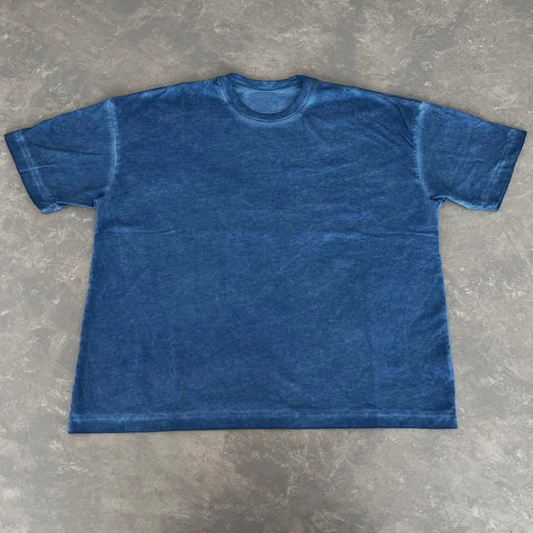 Wholesale 100% Cotton Solid Pigment Dye Oversized T-Shirt 280 GSM Unisex Anti-Wrinkle Custom Brand in Bulk