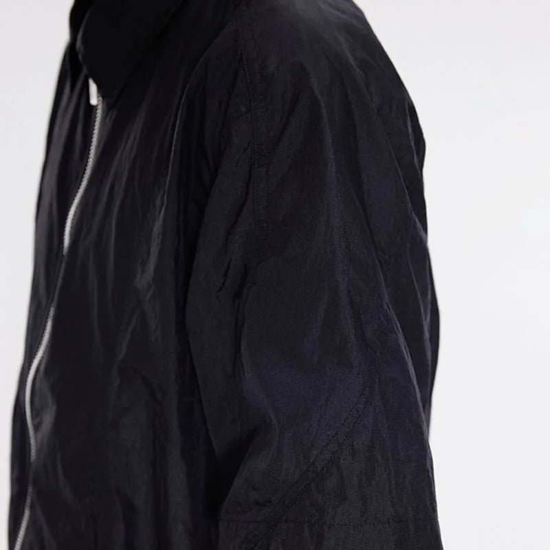 Custom Summer Men's 100% Nylon Zip-Up Short Sleeve Anti-Wrinkle Eco-Friendly Casual Shirts