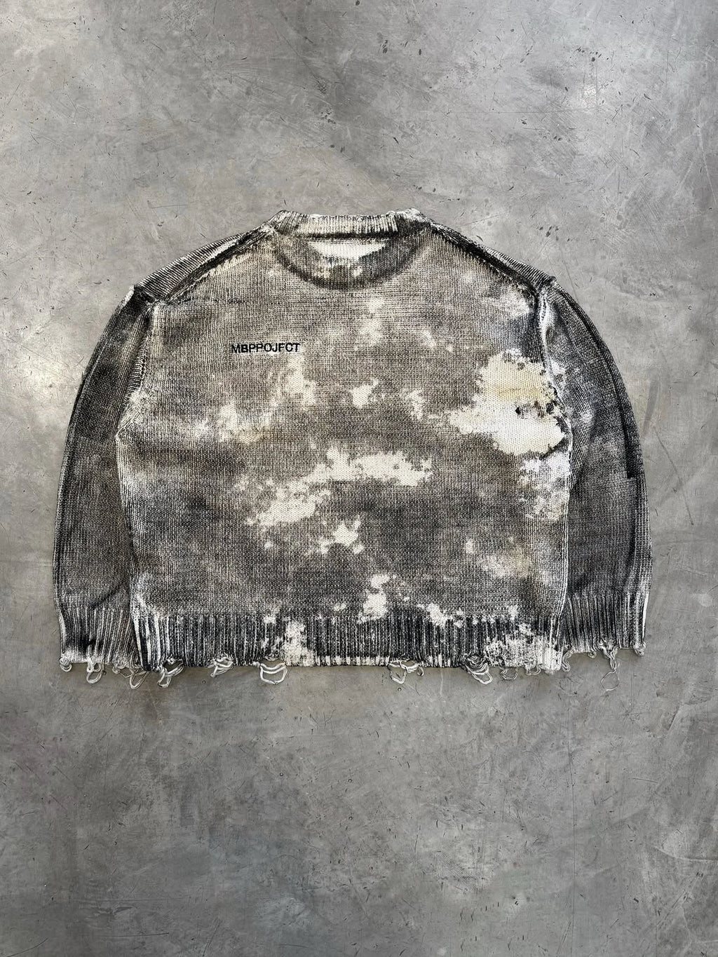 Custom Men's Washed Knitwear Streetwear Knitted Sweater Oversize Knitted Sweater Men Winter Sweater for Men