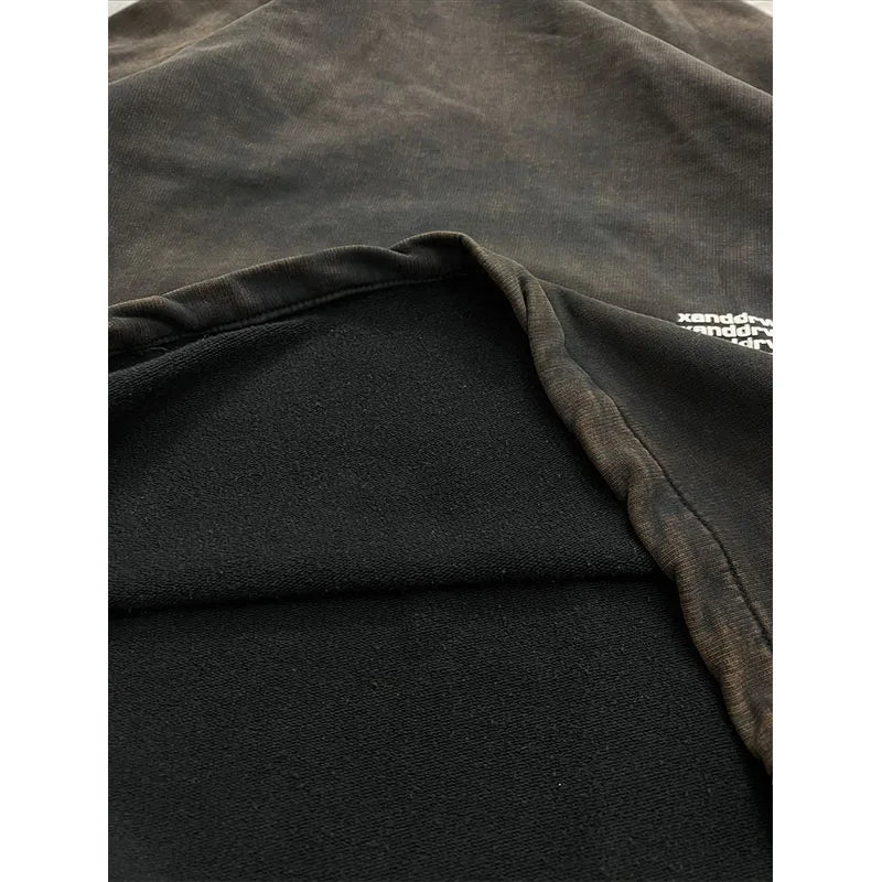 Custom Mockneck Sweatshirt Oversized Mockneck Crewneck Sweatshirt for Men Wash Mock Neck Sweatshirt Blank