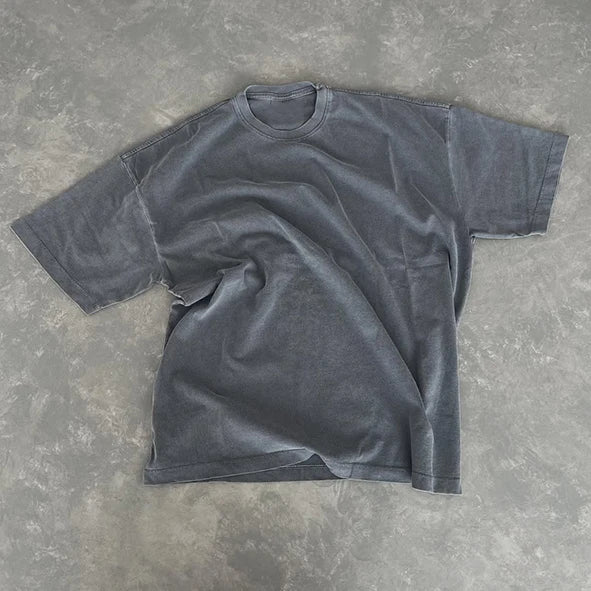 Wholesale 100% Cotton Solid Pigment Dye Oversized T-Shirt 280 GSM Unisex Anti-Wrinkle Custom Brand in Bulk