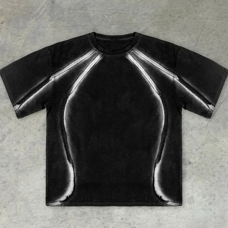 Custom Made Personalized Hip Hop T-shirt 300gsm t Shirt Oversized Cotton t Shirt for Men Cut and Sew Tshirt