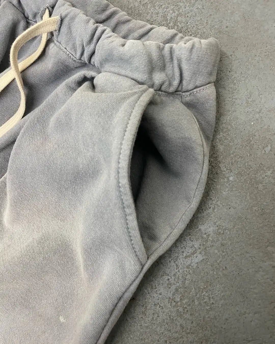 Custom 100% Cotton Casual Baggy Sweatpants Baggy Acid Wash Sweatpants for Men Vintage Heavyweight Grey Fleece Sweatpants