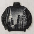 Customizable High Neck Sweater for Men Turtleneck Sweater High Quality Chunky Knit Sweaters