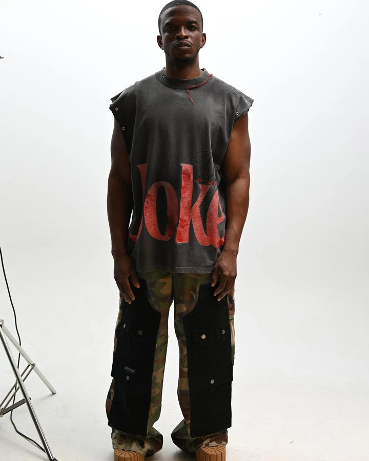 Custom Logo Streetwear tank Top Men Vintage Printed tank Top for Men Tanktop