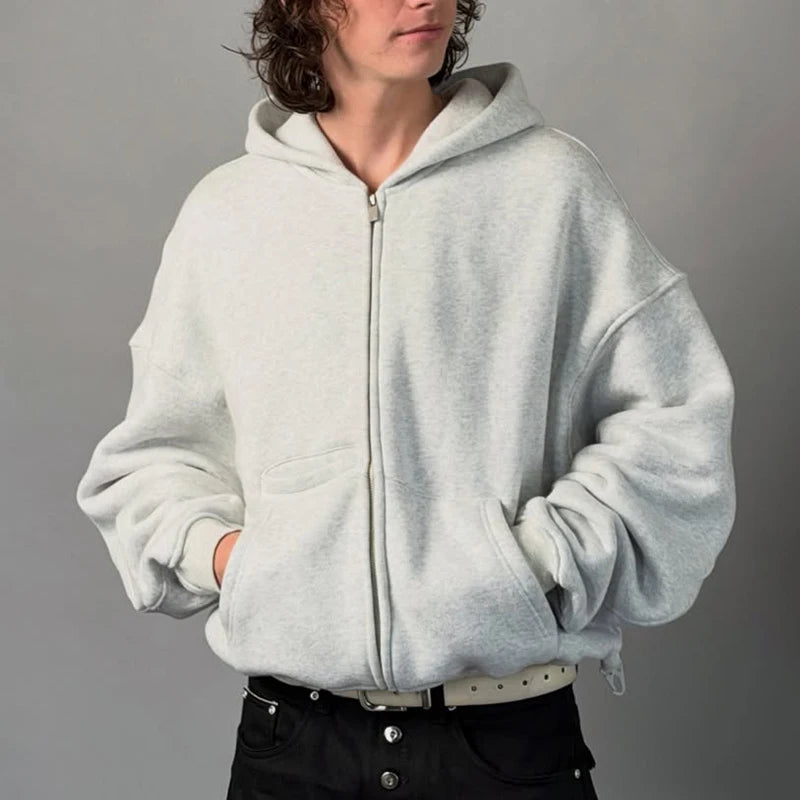Custom Winter Knitted Cropped Zip-Up Hoodie for Women 100% Cotton High Quality Front Logo