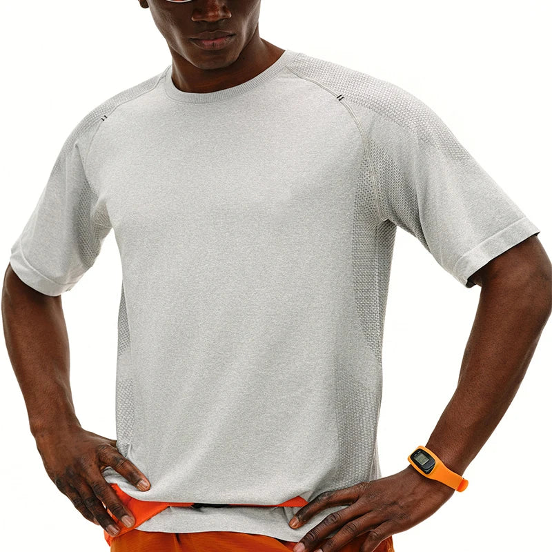 Customize Sports Gym Compress Tshirt Men Gym Tee Shirt Men Breathable Crew Neck T-shirt