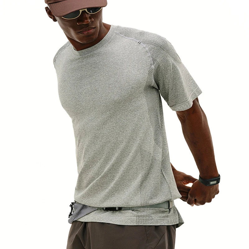 Customize Sports Gym Compress Tshirt Men Gym Tee Shirt Men Breathable Crew Neck T-shirt
