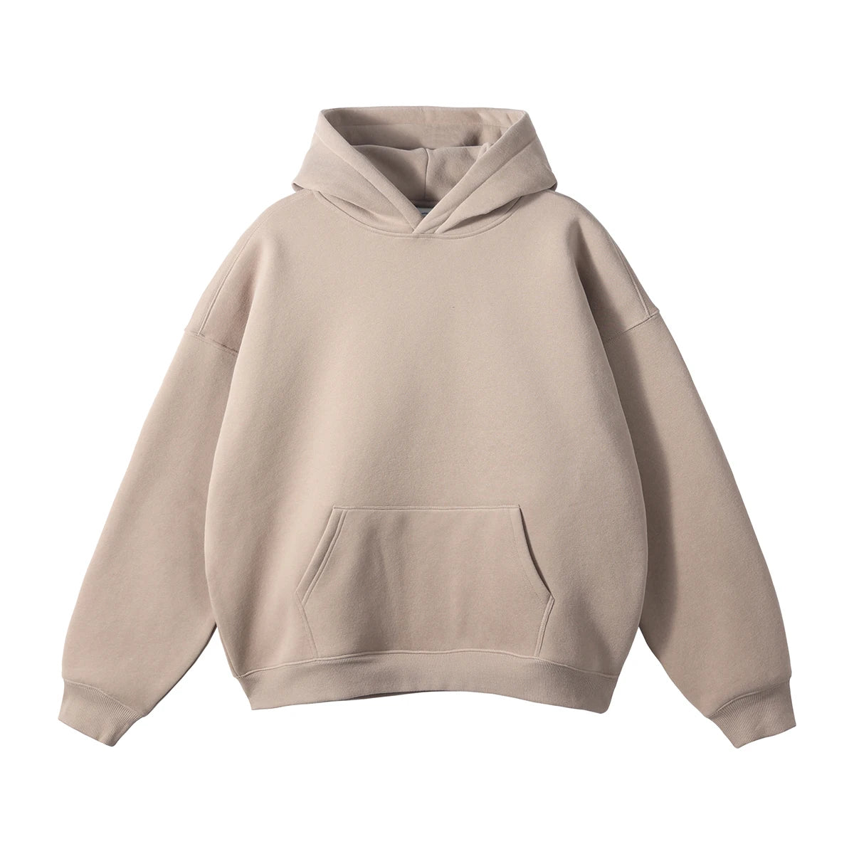 Custom Heavyweight 100% Cotton Pullover Hoodie 3D Embossed Streetwear Oversized and Hooded with Solid Pattern for Men
