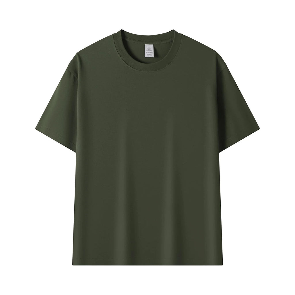 High Quality 230gsm 100% Cotton Oversized Men's Unisex Street Style Short Sleeve T-shirt with Custom Logo Puff Printing