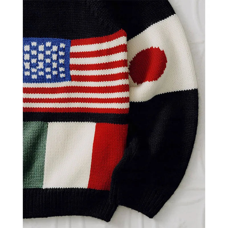 Custom Plus Size Oversized Knitted Cardigan Men Zip up Knitwear Manufacturer