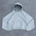 Custom Men's Oversize Boxy Hoodie for Men Plain 100% Cotton Boxy Fit Hoodie for Men