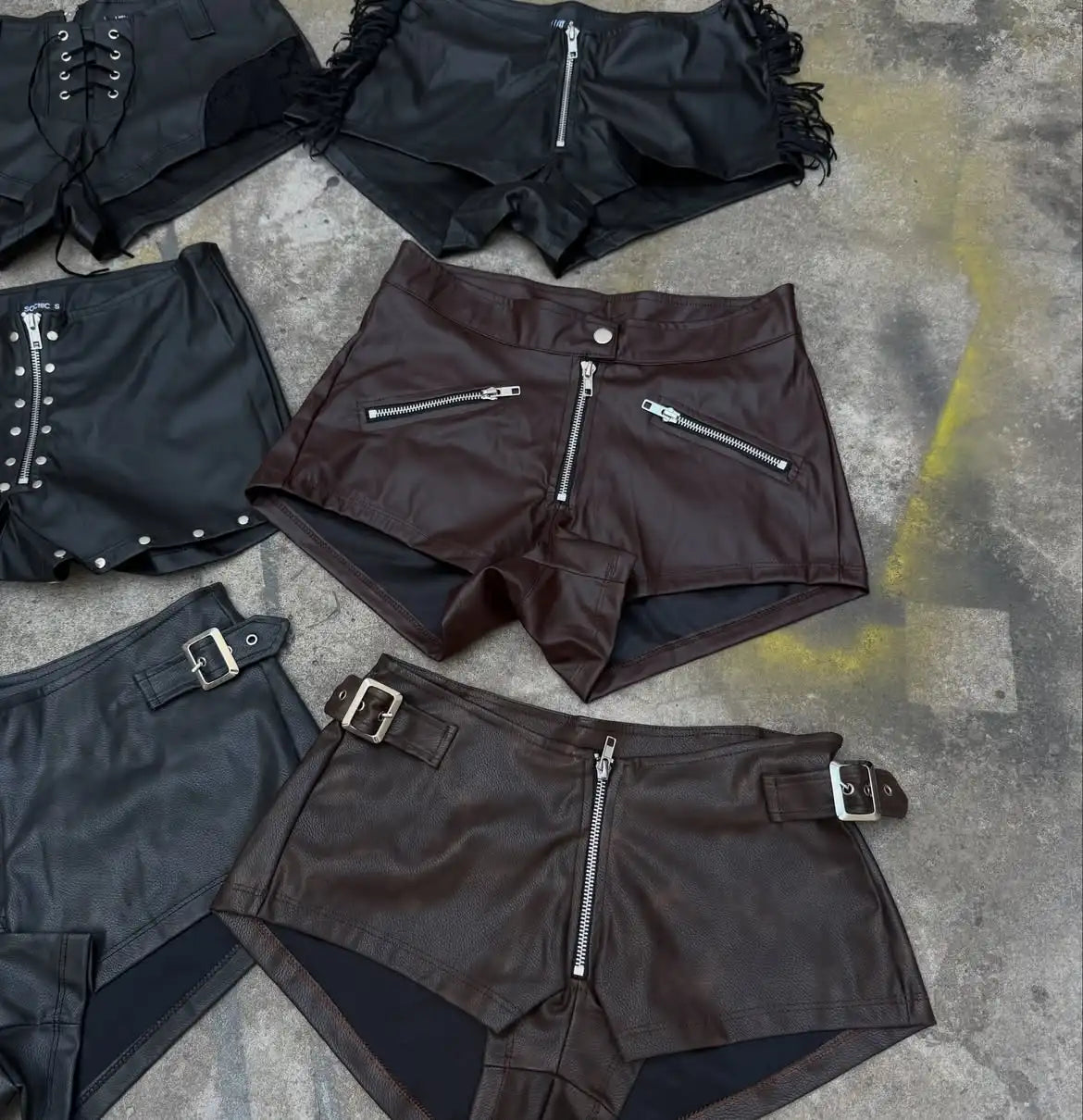 Custom Women Leather Shorts Ladies Sexy Leather Shorts Manufacturer