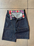Custom Men's Streetwear Carpenter Denim Shorts 100% Cotton Baggy Work Half Pants for Men Long Denim Jorts