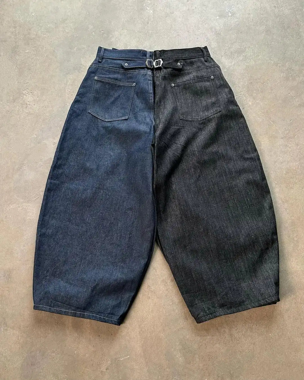 Custom Low Rise Raw Selvedge Denim Baggy Jeans for Men Black Plus Size Cropped Baggy Jeans Pants Manufacturer
