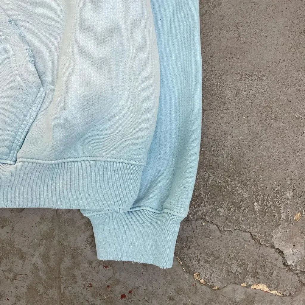 Custom Zip up Hoodies Crop Fit Heavy Weight Sun Fade Boxy Zipper Hoodie for Men