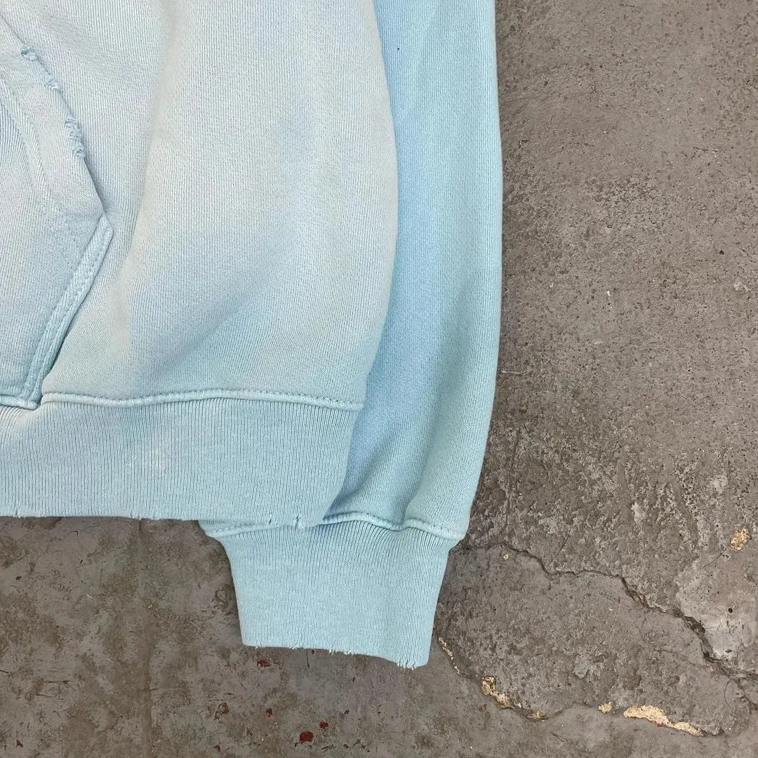 Custom Zip up Hoodies Crop Fit Heavy Weight Sun Fade Boxy Zipper Hoodie for Men