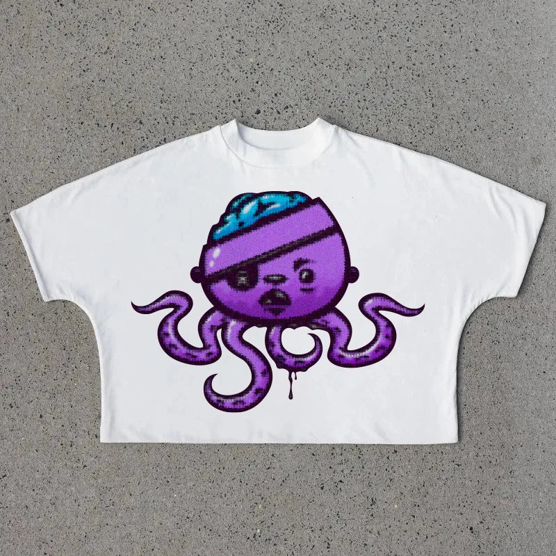 Custom Manufacturer Graphic Tee Drop Shoulder Vintage Cropped Boxy Oversized T Shirt