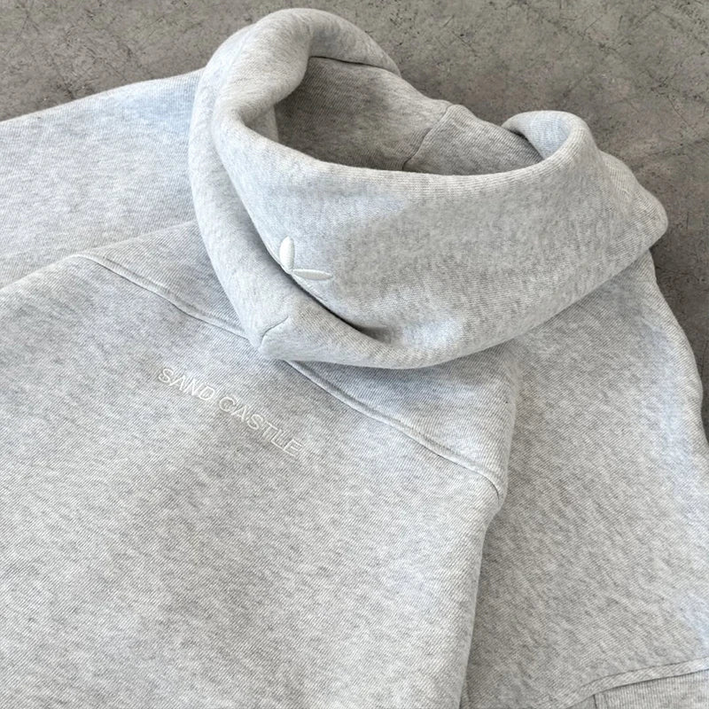 Custom Winter Knitted Cropped Zip-Up Hoodie for Women 100% Cotton High Quality Front Logo