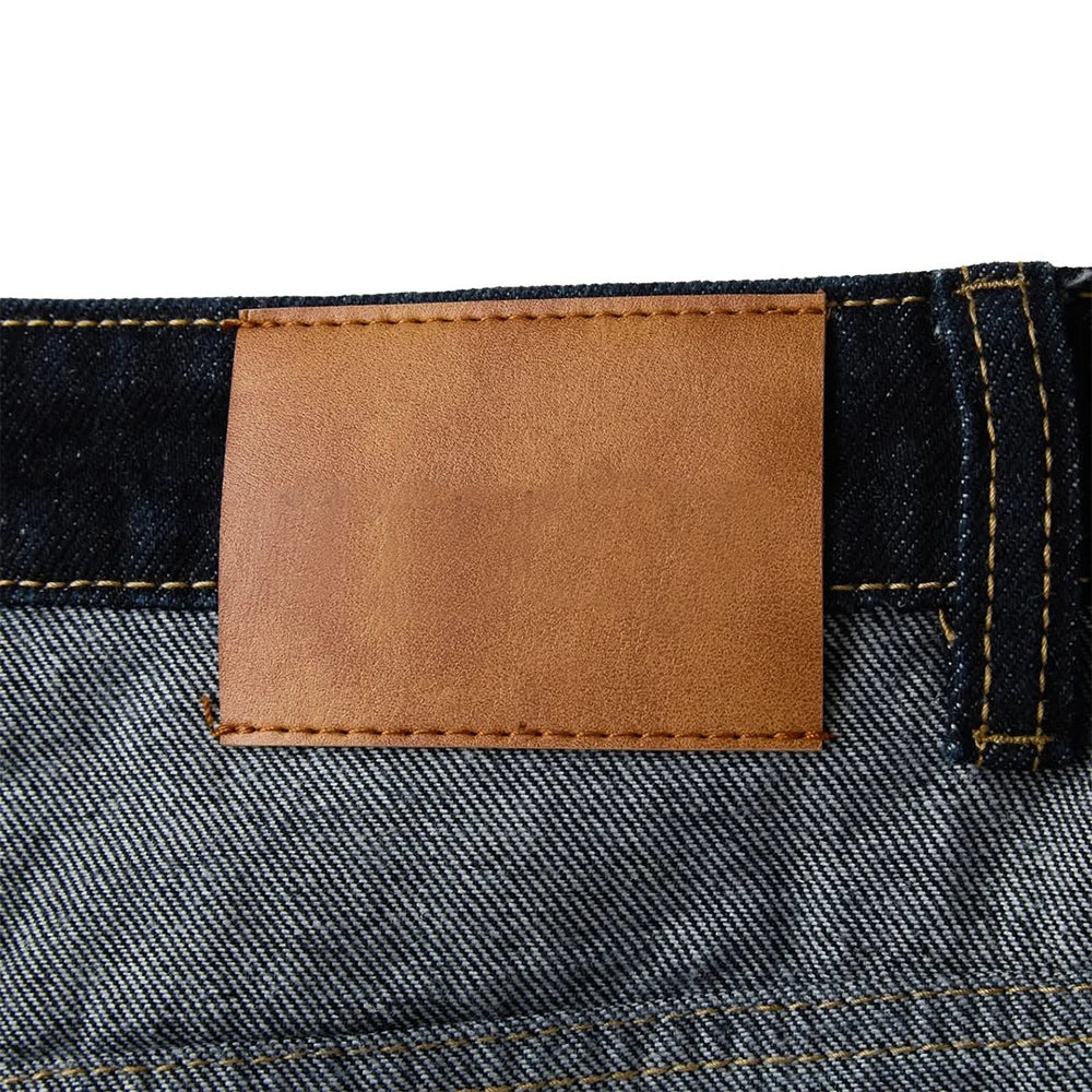 Custom Reverse Raw Baggy Denim Jeans for Men Straight Fit Raw Denim Jeans High Quality