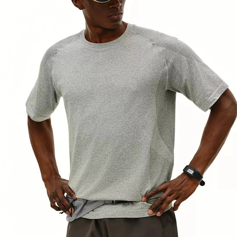Customize Sports Gym Compress Tshirt Men Gym Tee Shirt Men Breathable Crew Neck T-shirt