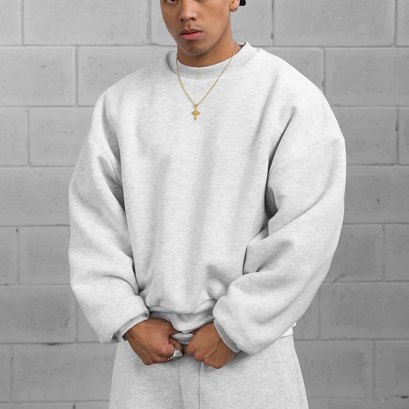 Custom Sweatshirt and Sweatpants Set Heavyweight Blank Sweatsuits 100% Cotton Unisex Sweatsuit Manufacturers