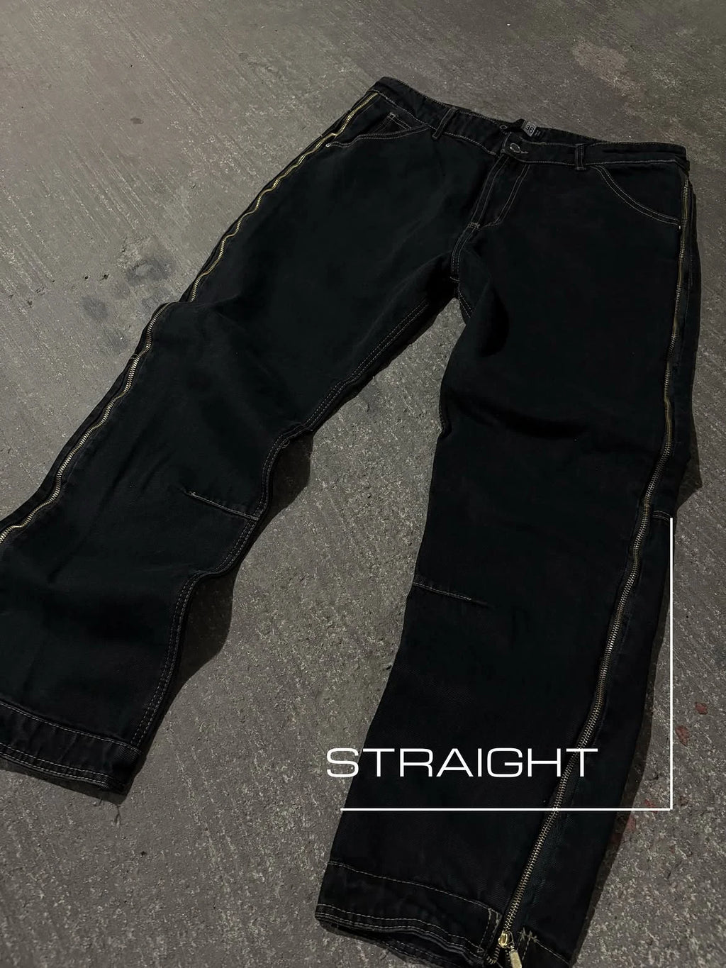 Custom Baggy Denim Jeans Pants Men Zipper Straight Fit Jeans High Quality
