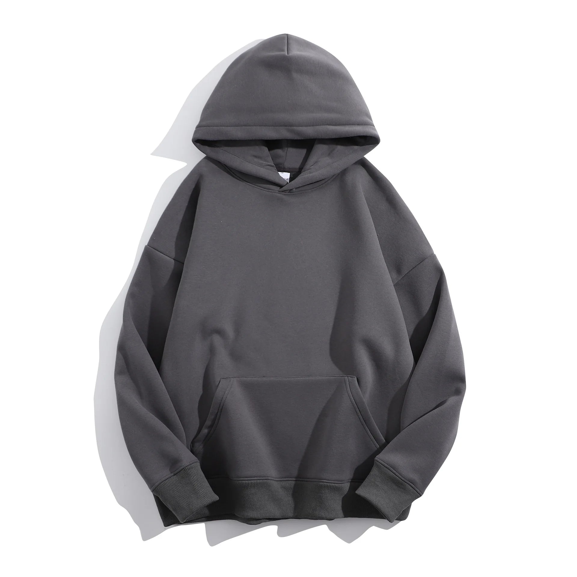 Winter 500 GSM Heavyweight Fleece 100% Cotton Oversized Unisex Embroidered Stonewashed Custom Print Logo Puff Printing Pullover