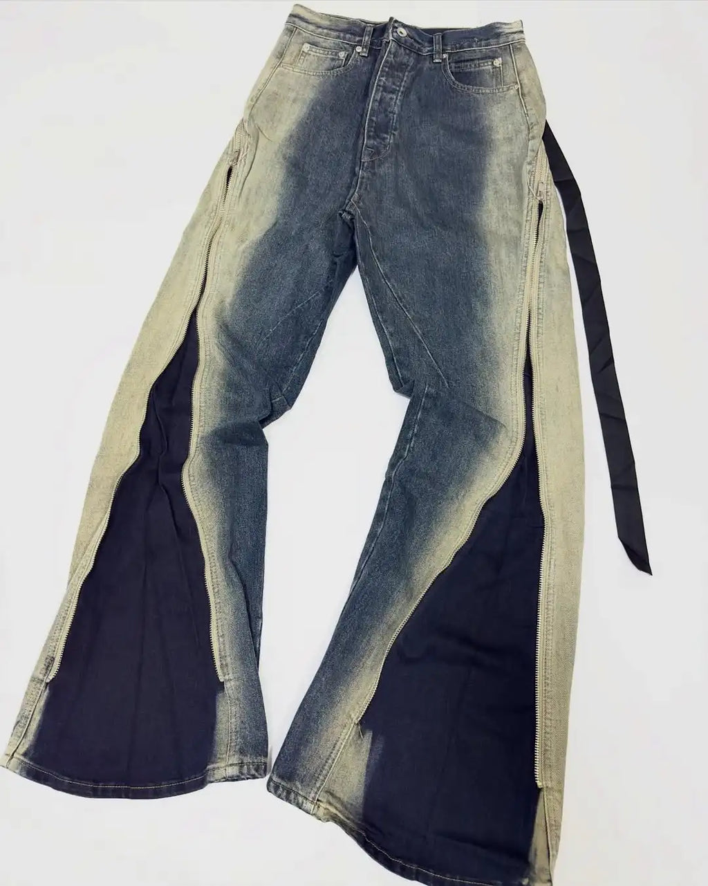 Custom Designer Wide Leg Denim Jeans for Men Designer Flare Jeans Pants High Quality