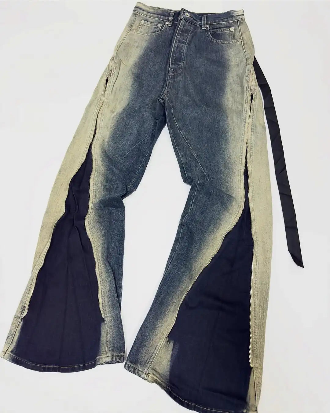 Custom Designer Wide Leg Denim Jeans for Men Designer Flare Jeans Pants High Quality