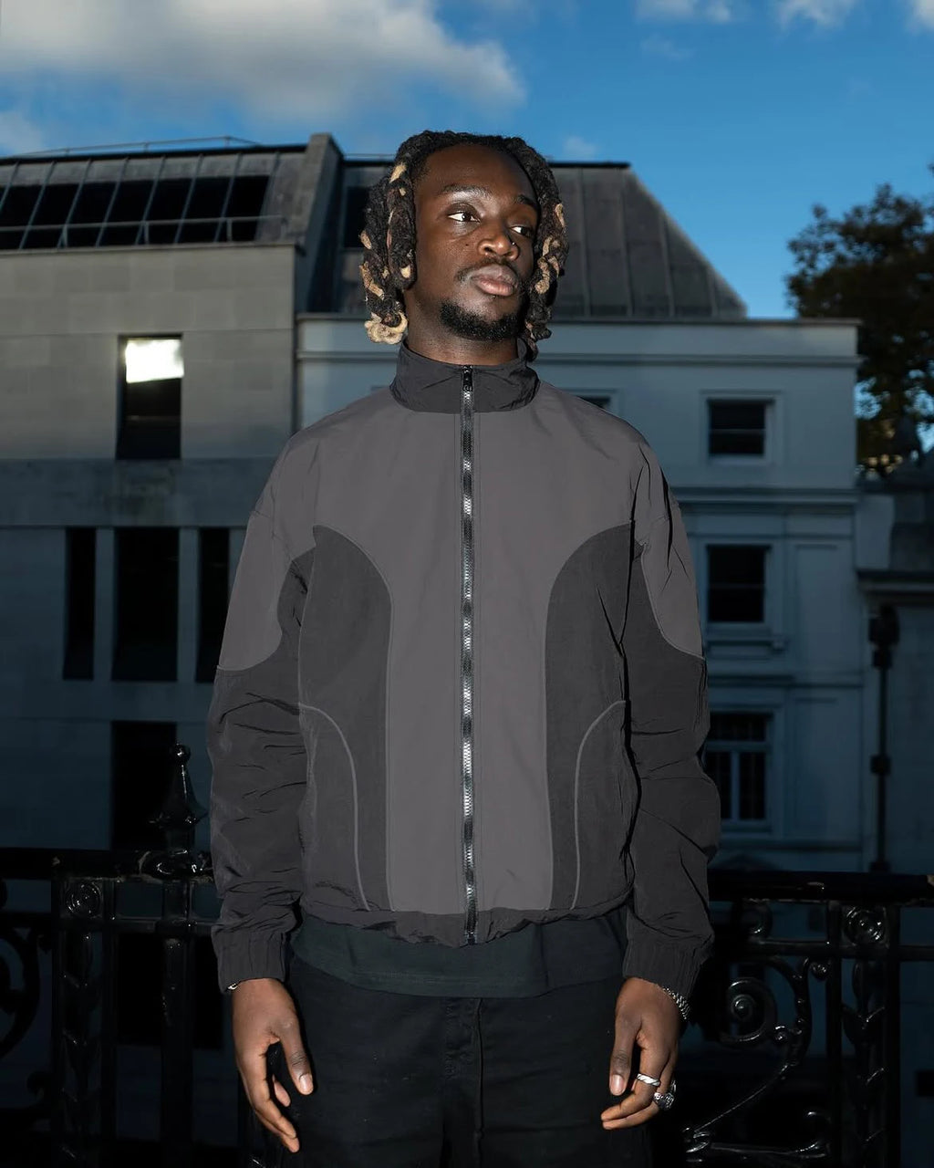 Custom Nylon Windbreaker Jacket Zip up Nylon Track Jacket for Men Lightweight Nylon Jacket
