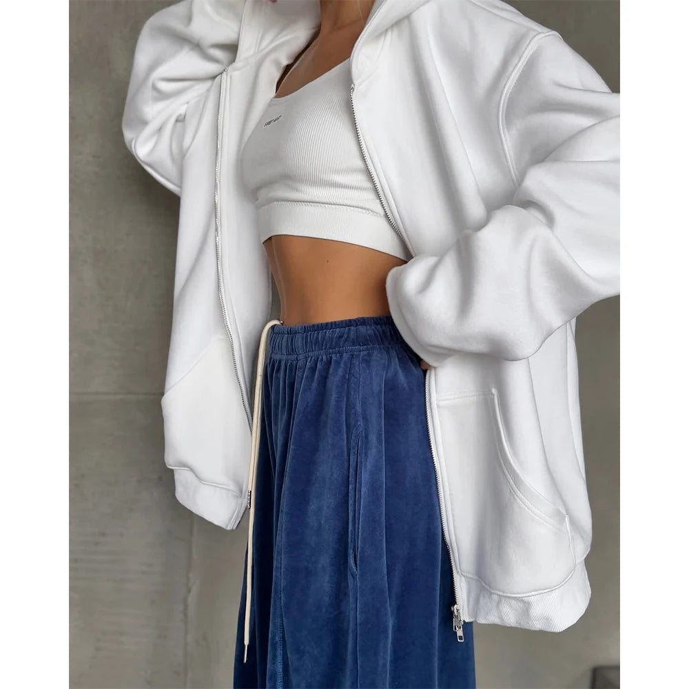 Custom Women's Velour Jogging Pants for Women Casual Straight Leg Track Pants