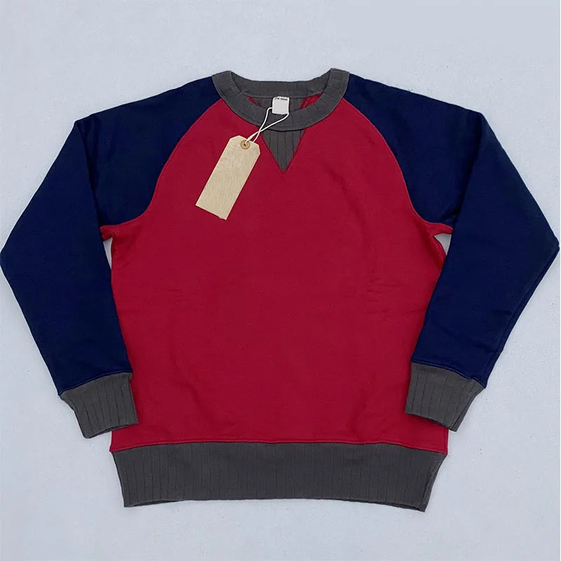 Custom Crew Neck Sweatshirt for Men 100% Cotton Solid Autumn Heavyweight Oversized Eco-Friendly