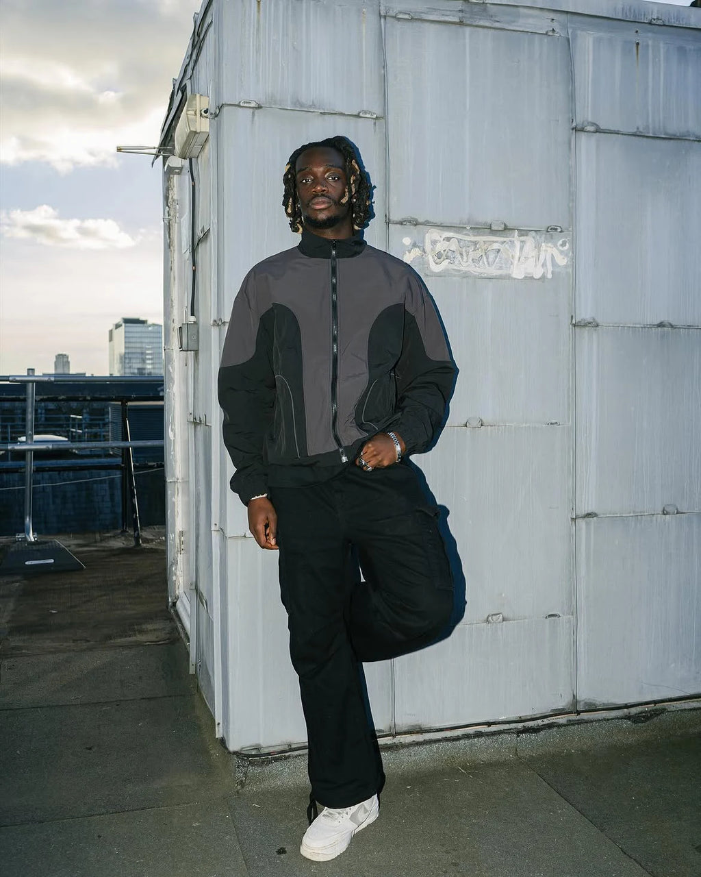 Custom Nylon Windbreaker Jacket Zip up Nylon Track Jacket for Men Lightweight Nylon Jacket