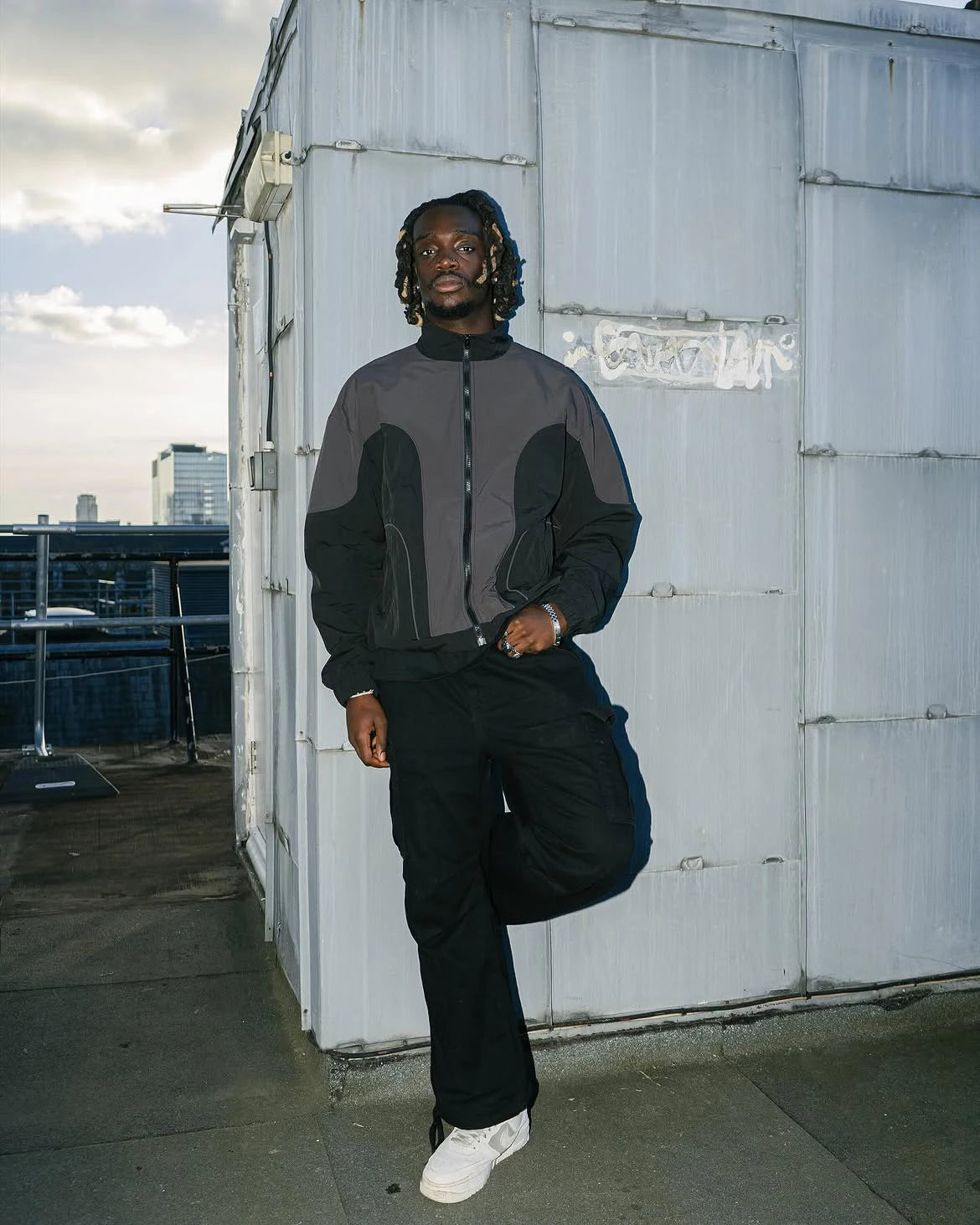 Custom Nylon Windbreaker Jacket Zip up Nylon Track Jacket for Men Lightweight Nylon Jacket