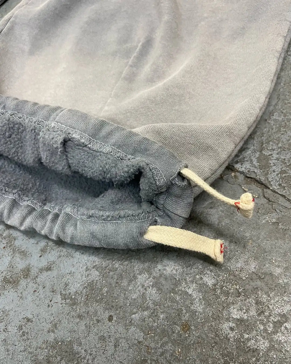 Custom 100% Cotton Casual Baggy Sweatpants Baggy Acid Wash Sweatpants for Men Vintage Heavyweight Grey Fleece Sweatpants