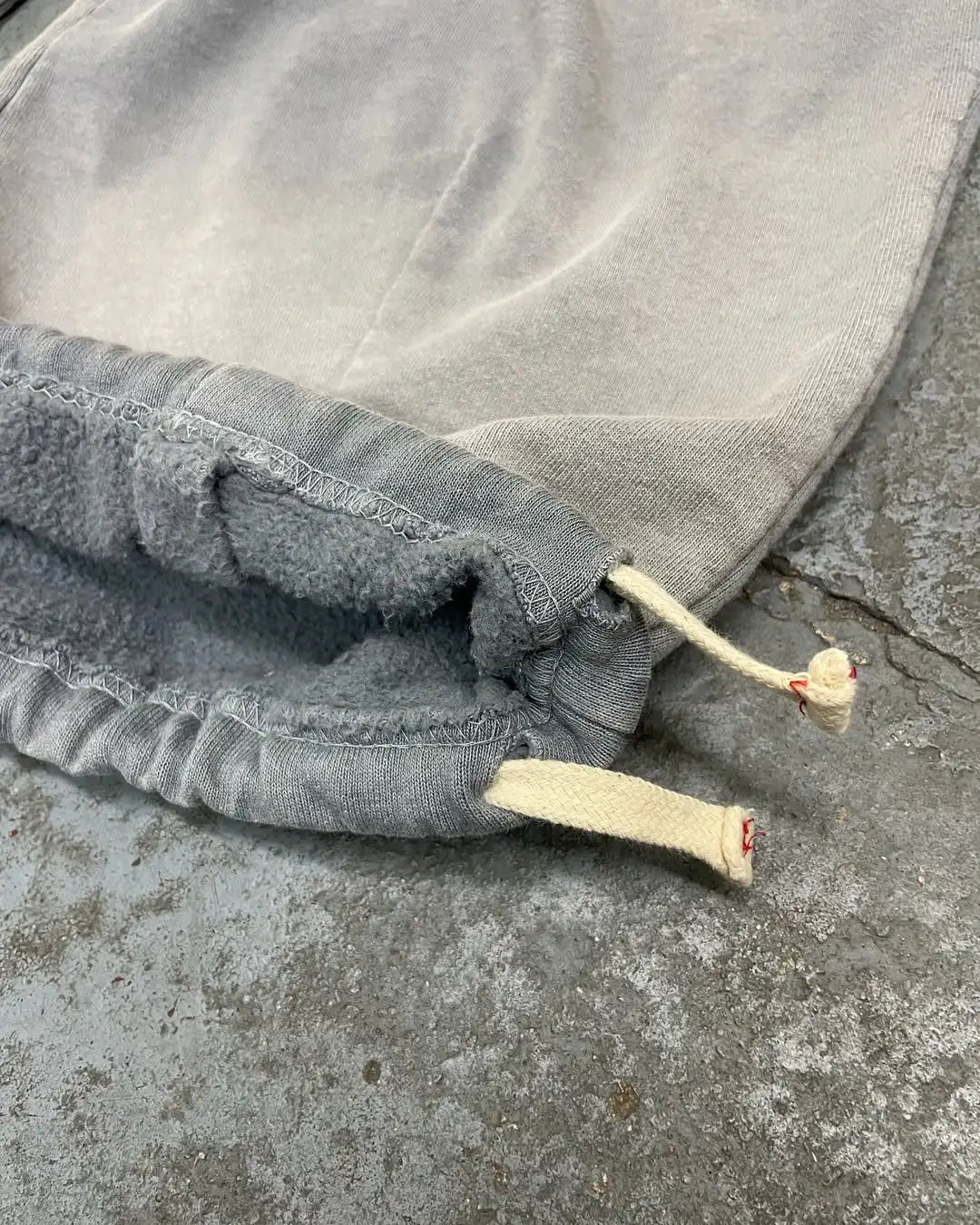Custom 100% Cotton Casual Baggy Sweatpants Baggy Acid Wash Sweatpants for Men Vintage Heavyweight Grey Fleece Sweatpants