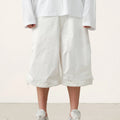Custom Men's Summer White Long Baggy Shorts for Men Casual Nylon 3/4 Shorts