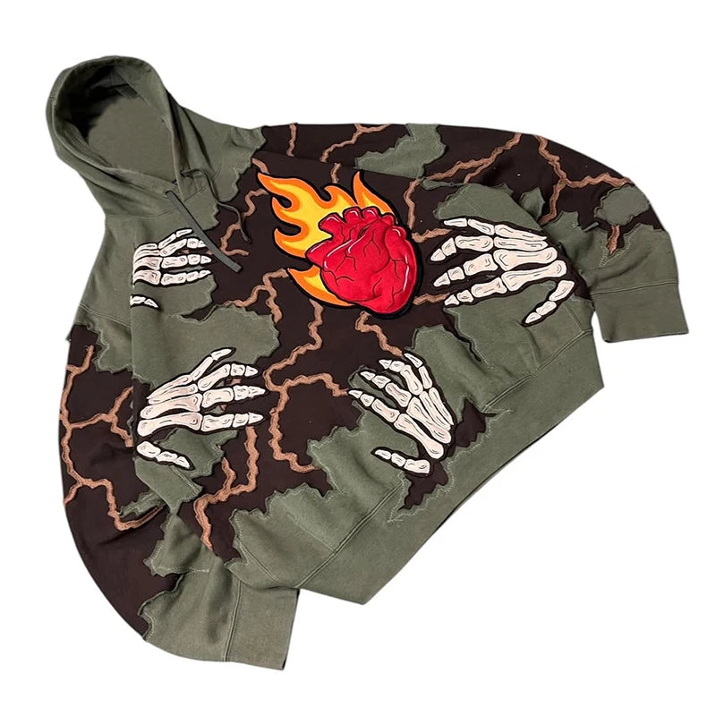 Custom Embroidered Letter Pattern Winter Casual Hoodie Men 100% Cotton Knitted 400 Gsm Oversized Fit Anti-Pilling & Anti-Wrinkle