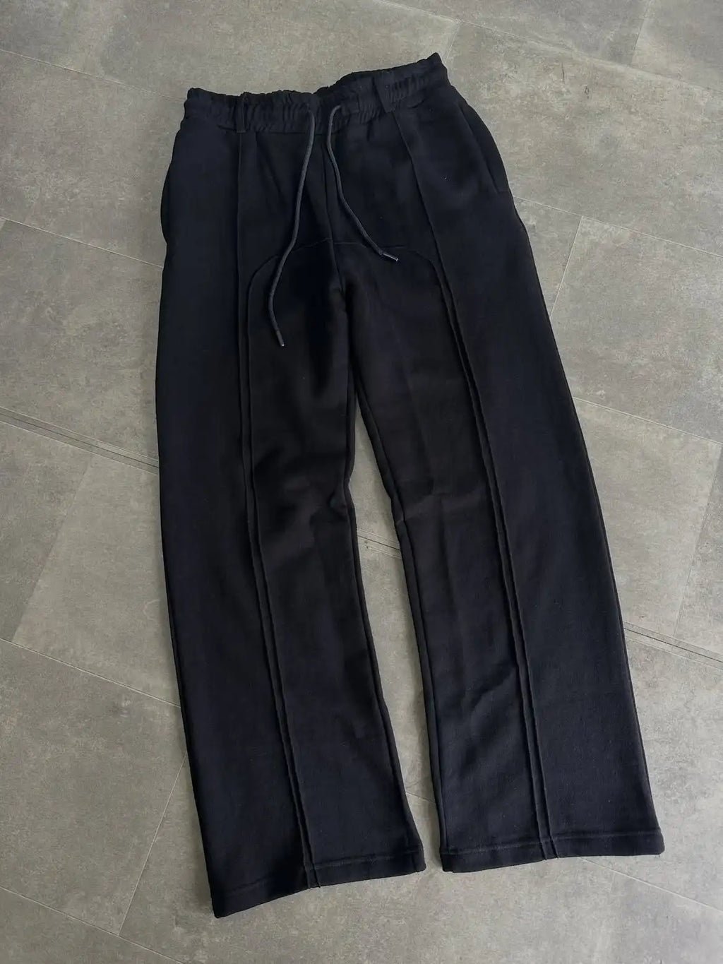 Custom Grey Casual Sweat Pants Heavyweight Drawstring Premium Sweatpants for Men Straight Fit Pants