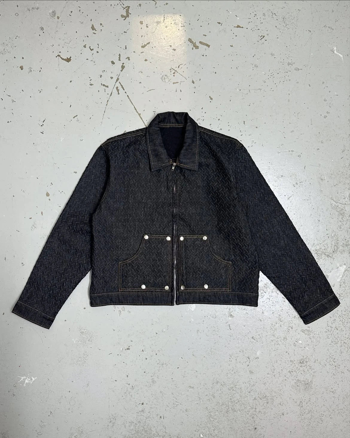 Custom Multi Pocket Jean Jacket and Pants Set for Men Denim Jacket and Jeans Men's Fashion Denim Set