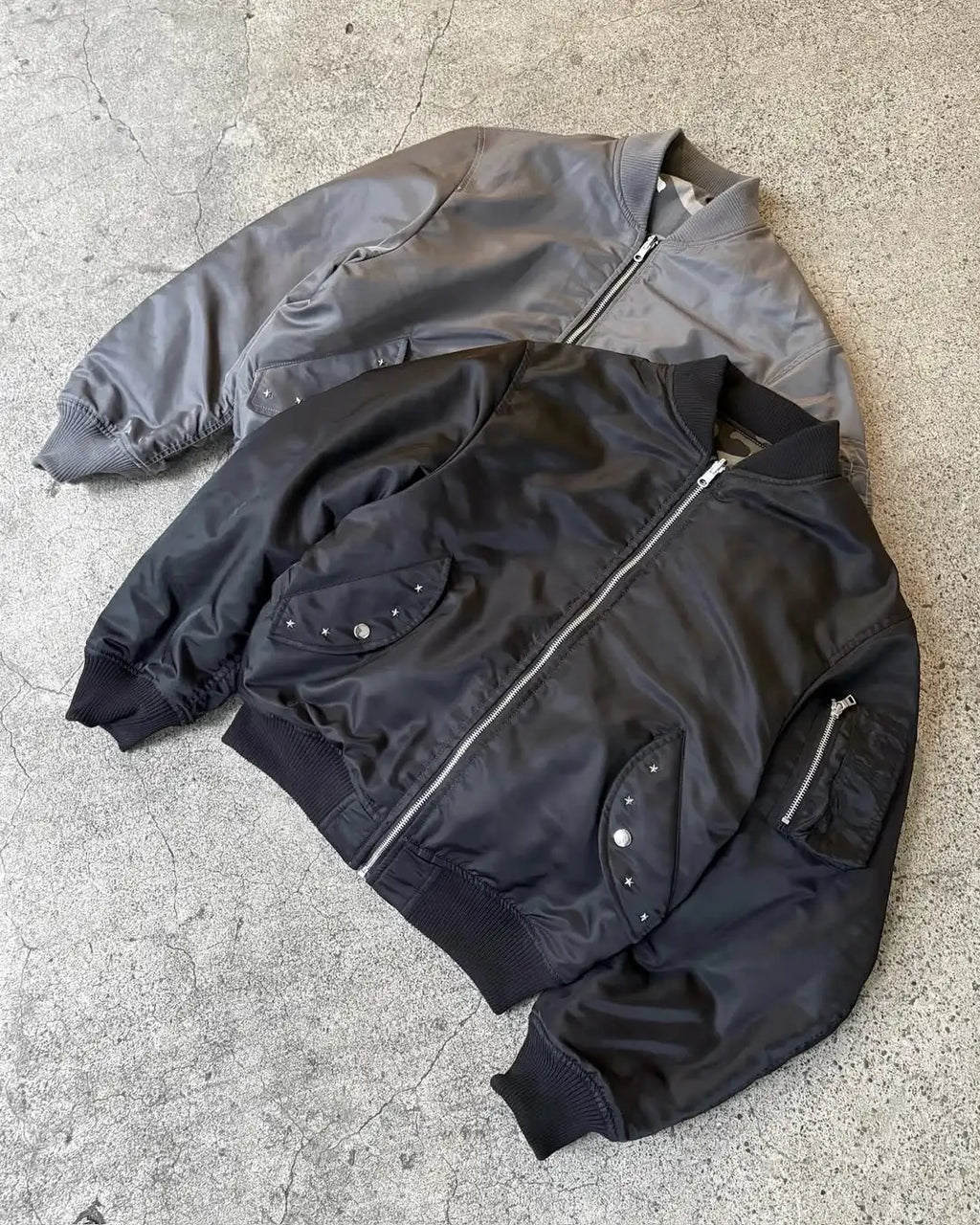 Custom Camo Reversible Jacket High Quality Camouflage Reversible Satin Jacket for Men Bomber Jacket