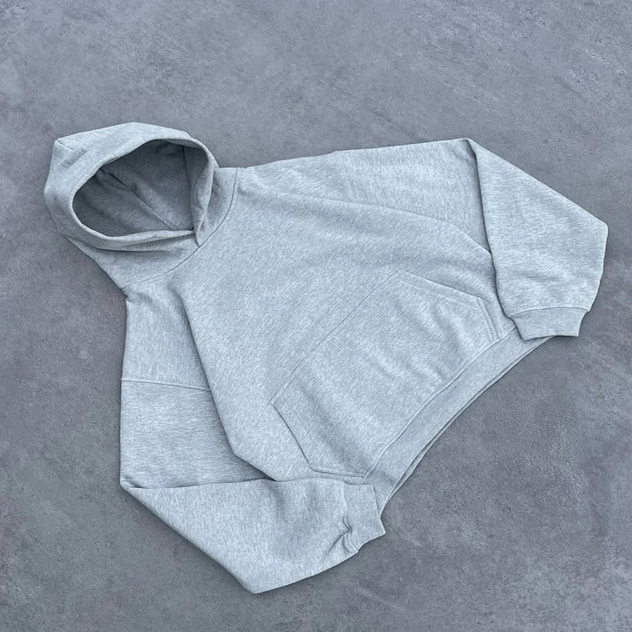 Custom Men's Oversize Boxy Hoodie for Men Plain 100% Cotton Boxy Fit Hoodie for Men